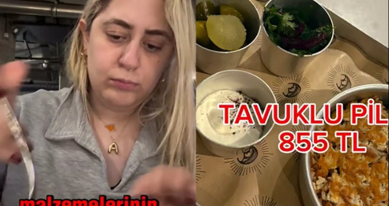 İstanbul’da bir kafede tavuk pilav 855 TL! Sosyal medya karıştı